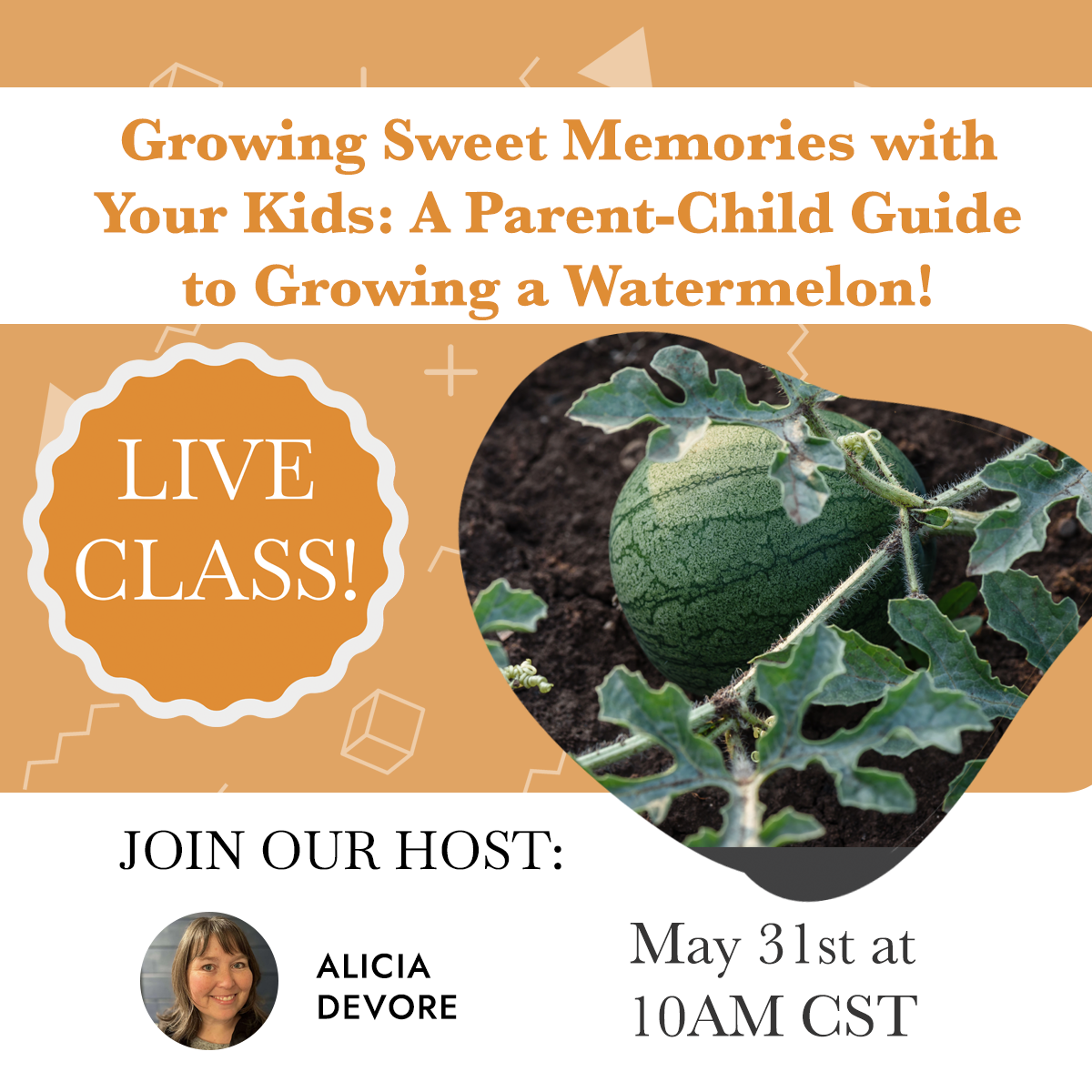Free Live Kids Class with Create My Garden