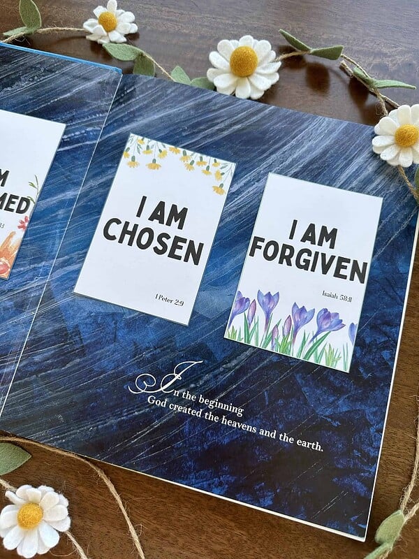 Biblical-Affirmation-Cards_The-Art-Kit-11.jpg Chosen, Christian homeschool resource, faith-based learning tools, I Am card set, biblical affirmation, spiritual education, homeschool encouragement, religious teaching materials, faith growth tools, God's word.