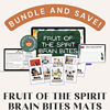 Digital homeschool curriculum resources for teaching Bible lessons, self-control, kindness, and love, with interactive mats and study guides for homeschooling families.