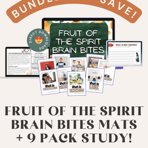 Fruit-of-the-Spirit-1.png Digital homeschool curriculum resources for teaching Bible lessons, self-control, kindness, and love, with interactive mats and study guides for homeschooling families.