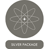 2 (2) A digital badge indicating a Silver Homeschool Resource Package for customized homeschooling curriculum and support services.