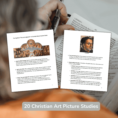 Learn Christian Art Picture Studies with engaging lessons on biblical themes, art analysis, and storytelling to enhance homeschool art education and biblical understanding.