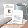 2 Encourages homeschool faith-based learning with 10 Bible character study lessons, perfect for biblical exploration and spiritual growth in homeschooling environments.