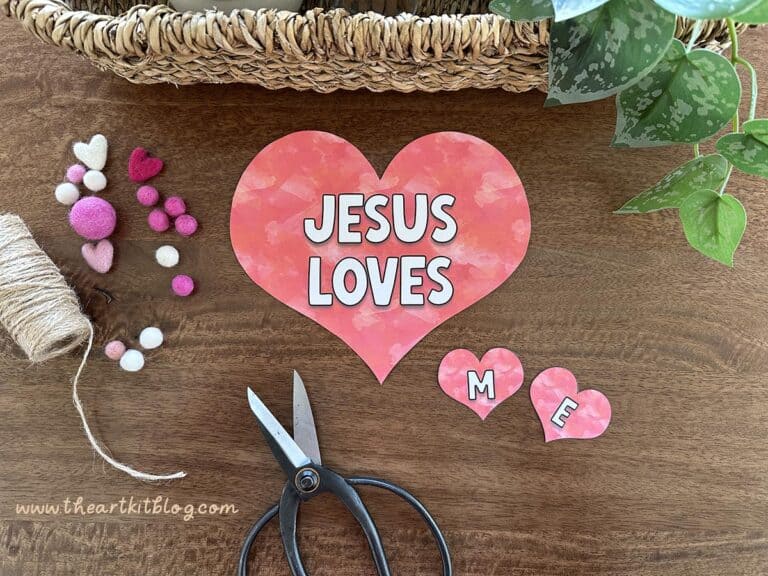 Jesus loves me paper craft mobile printable 2 Jesus loves me paper craft mobile printable 2