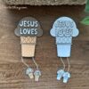 jesus-loves-me-ice-cream-paper-craft-2 Colorful "Jesus Loves" ice cream cone door hangers, perfect for homeschooling faith-based activities and crafts. These are ideal for reinforcing Christian teachings in homeschool education.