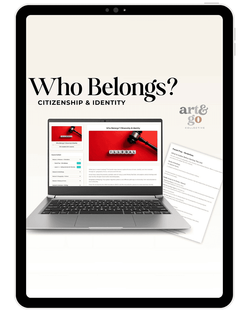 1. Homeschool resource on citizenship and identity, focusing on legal and cultural themes for homeschooling curriculum.