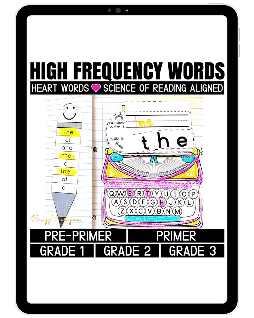 High frequency words for homeschool, early reading, kindergarten, preschool, grade 1-3. Sight word practice, phonics, literacy, reading comprehension, teaching resources for homeschooling families.