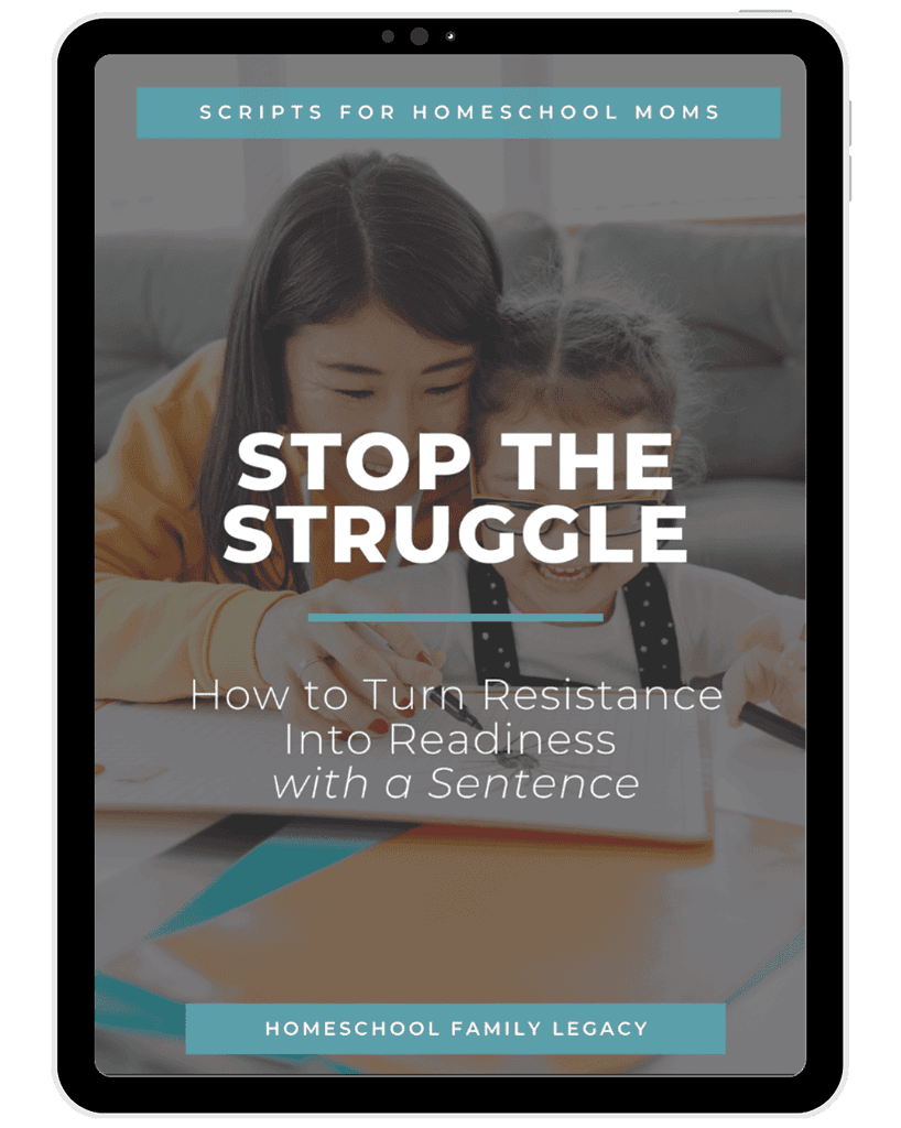 1. Compassionate homeschooling support for moms with resources to turn resistance into reading readiness using effective sentences.