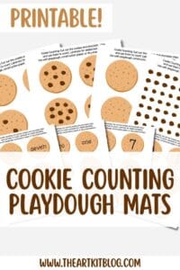 Cookie Counting Cards Printable – Preschool & Kindergarten Math Activity – Fun Number Recognition Game for Kids - Digital Download