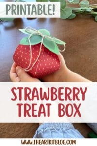 DIY Strawberry Paper Box Printable – Cute Fruit Treat Box Template, Summer Party Favor Box, Kids Craft Activity, Gift Box Download