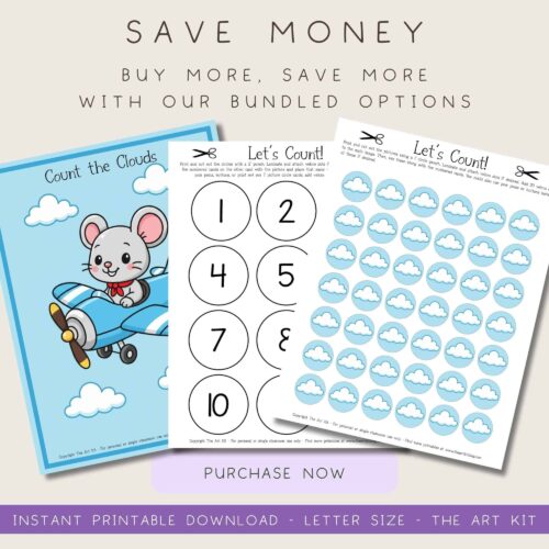 Counting-Number-Printable-Worksheets-for-Kids (5) Colorful homeschool educational activity sheets for early childhood, focusing on counting, numbers, and number recognition for homeschooling resources.