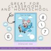Counting-Number-Printable-Worksheets-for-Kids (6) Cloud counting activity printable for homeschool or classroom, fun educational game for kids learning numbers and clouds, digital download of letter-sized art kit for early childhood learning.
