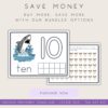 Number-Sense Shark number recognition printable for homeschooling, educational activity for kids, perfect for early math skills, includes number ten and shark illustration.