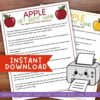 apple-left-right-game Apple homeschool activity printable for elementary students, fun and educational homeschool resource, engaging homeschool art and literacy game for kids' homeschool curriculum.