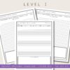 creative-writing-drawing-download-kids Hummingbird writing journal templates for homeschool, featuring Level 1 beginner prompts for kids to practice storytelling, journaling, and observation skills in a fun, educational way.