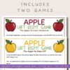 fall-left-right-game Apple educational learning games for homeschool, involving left-right activity and storytelling, suitable for primary students, including printable download options for parent and teacher use.