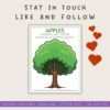 follow-us Apples counting and sorting activity for homeschoolers, includes printable worksheet for preschool and elementary students, perfect for homeschooling resources.