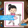 lets-decorate-ballerina-playdough-mats (5) Ballet girl coloring page, ballet dance art printable for kids, perfect for homeschooling, art activities, and dance education.