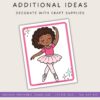 lets-decorate-ballerina-playdough-mats (7) Ballet dancer craft coloring page for homeschool kids demonstrating dance art activities for preschool and elementary education.