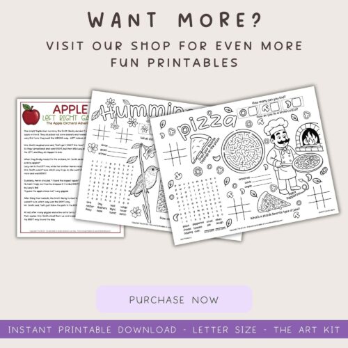 nature-printables-for-kids Colorful homeschool printable art kits with educational activities and fun learning exercises for kids.