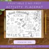 rock climbing-placemat-word-search-activity Rock climbing activity worksheet for homeschool, no-prep printable learning game for kids.