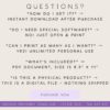 survival-trivia-the-art-kit (4) PDF digital download of homeschool printable letter-sized art kit with questions about getting and printing the resource, offering unlimited personal use, available immediately after purchase.