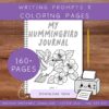 writing-prompts-for-older-kids Hummingbird journal coloring pages for homeschool, featuring over 160 printable pages with writing prompts, floral illustrations, and educational activities for kids. Perfect for homeschool resources and early learning.