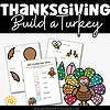 Build A Turkey | Thanksgiving Writing Papers sampling of what is included