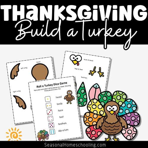 Build A Turkey | Thanksgiving Writing Papers sampling of what is included