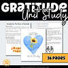 Gratitude Unit Study Sample of pages in the Gratitude Unit Study