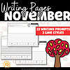 November Writing Prompts sampling of pages included