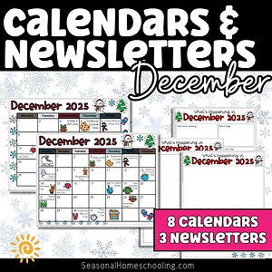 Editable December Calendars & Classroom Newsletters Grades K–2 | Fun Holidays