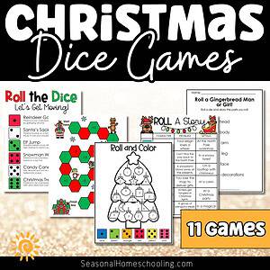 Christmas Dice Games for Engaging Learning Fun | Christmas Games for Elementary