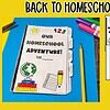1 Back to school flip book for homeschool students, interactive homeschool resource co, versatile activity for homeschooling families, fun educational homeschooling supplies, homeschooling planner for teens and kids.