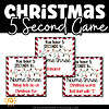 5 Seconds Christmas Game 1 5 Seconds Christmas Game samples of what is included