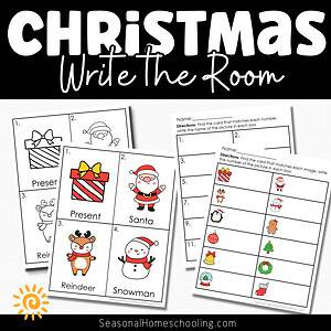 Christmas Write the Room | Christmas Classroom Activity | Christmas Writing