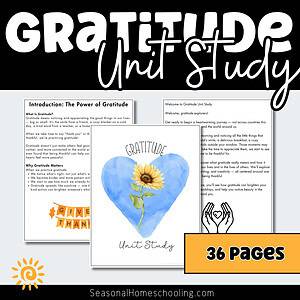 The Power of Gratitude Unit Study