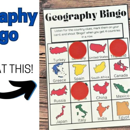 Turkey map, Germany map, United States map, Thailand map, Greece map, Spain map, South Africa map, Canada map, Russia map, China map, Mexico map, Japan map, Italy map, India map, Egypt map, geography bingo game for homeschooling, educational geography activity, multicultural geography learning resource, homeschool geography game, geography lesson plan.