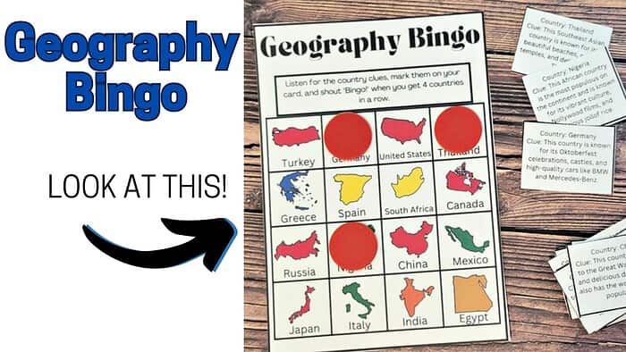 1 Turkey map, Germany map, United States map, Thailand map, Greece map, Spain map, South Africa map, Canada map, Russia map, China map, Mexico map, Japan map, Italy map, India map, Egypt map, geography bingo game for homeschooling, educational geography activity, multicultural geography learning resource, homeschool geography game, geography lesson plan.