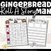 Gingerbread Man Roll A Story sampling of what is included in the printable pack