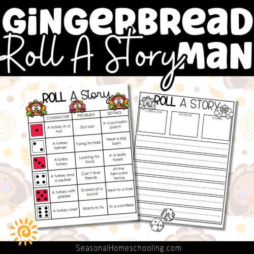 Gingerbread Man Roll A Story 1 Gingerbread Man Roll A Story sampling of what is included in the printable pack