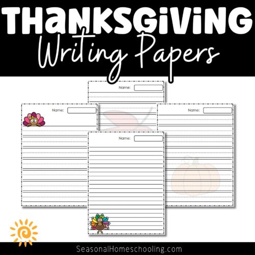 Thanksgiving Writing Paper SAMPLES OF PAGES INCULDED