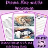 Dreams sleep and the unconscious educational worksheets for homeschooling, featuring reading passages, Q&A, and note-taking sheets, perfect for fostering understanding of subconscious concepts.