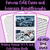 1. Forensic cold cases and forensic breakthroughs reading passage, Q&A, and note-taking sheets for engaging homeschool forensic science lessons.