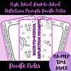 High School Back-to-School Reflection Prompts Doodle Notes