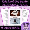 1. High school ELA back-to-school reflection prompts for homeschool or classroom, easy to use with no prep required, ideal for student writing and reflection activities.