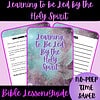 Learning to Be Led by the Holy Spirit Bible Lesson