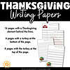 Thanksgiving Writing Paper 2 Thanksgiving Writing Paper SAMPLES OF PAGES INCULDED