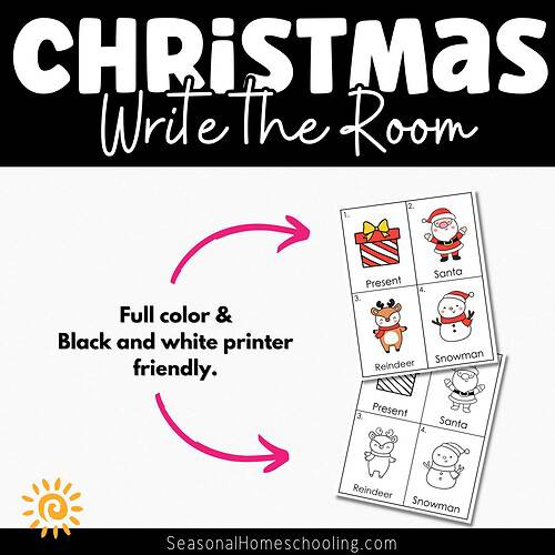 Christmas Write the Room 2 Christmas Write the Room sampling of what is included in the set