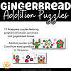 Gingerbread Addition Puzzles to 20 sampling of what is included
